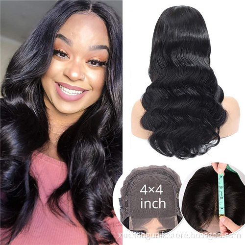 Uniky Natural Black Bodywave Human Hair Wig Lace Front Human Hair 1B Body Wave Virgin Human Hair Lace Front Wigs